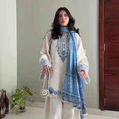 Pure Satin Rayon With Embroidery Work, Fancy GPU Lace Border, And Fancy Belly Sleeves Palazzo Suit Set