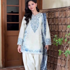 Pure Satin Rayon With Embroidery Work, Fancy GPU Lace Border, And Fancy Belly Sleeves Palazzo Suit Set
