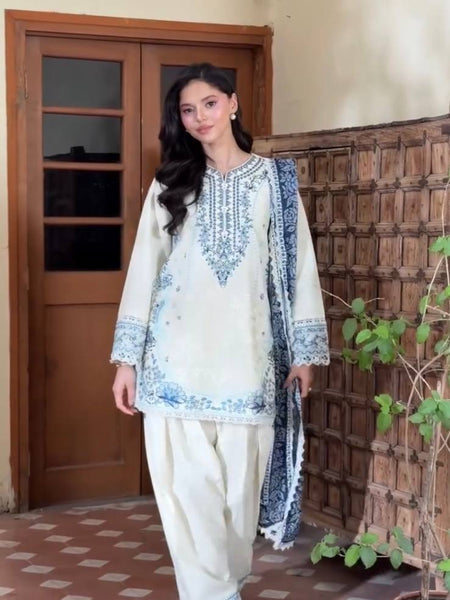 Pure Satin Rayon With Embroidery Work, Fancy GPU Lace Border, And Fancy Belly Sleeves Palazzo Suit Set