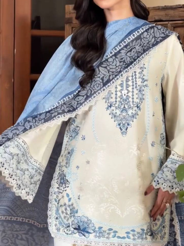 Pure Satin Rayon With Embroidery Work, Fancy GPU Lace Border, And Fancy Belly Sleeves Palazzo Suit Set