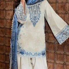 Pure Satin Rayon With Embroidery Work, Fancy GPU Lace Border, And Fancy Belly Sleeves Palazzo Suit Set