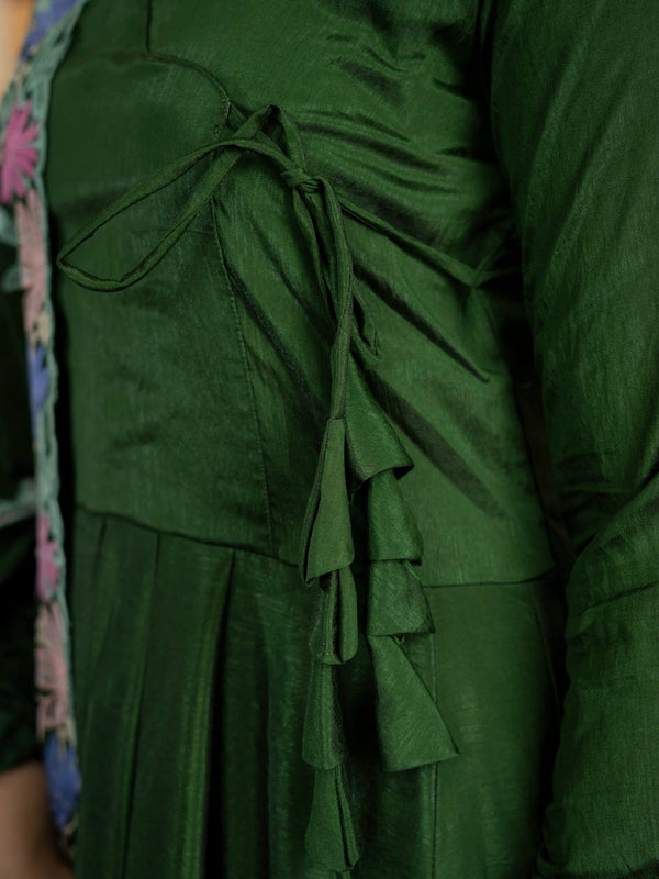 Heavy NC Vichitra Silk Anarkali Suit