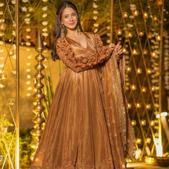 Heavy Fendy Silk Anarkali Suit