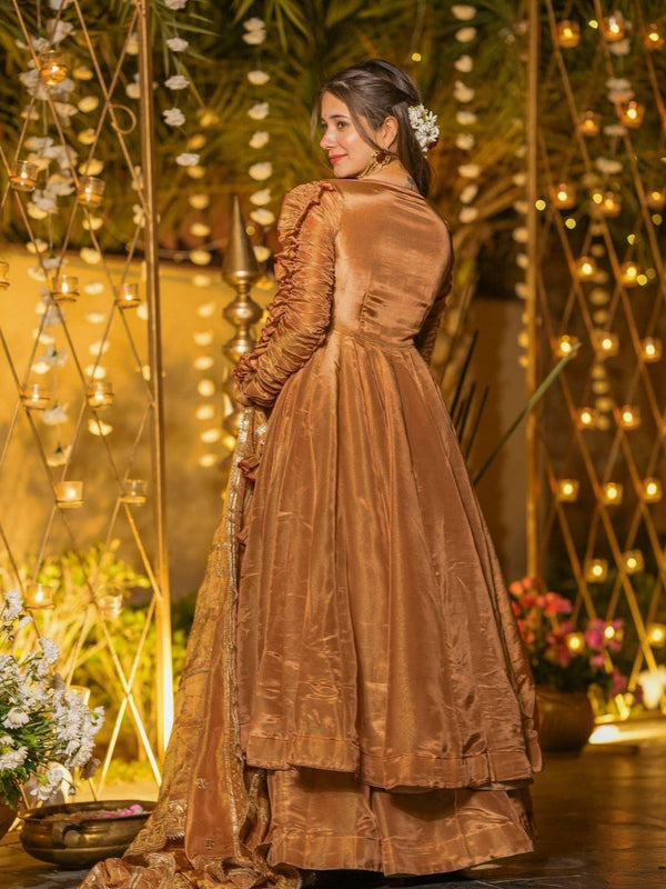 Heavy Fendy Silk Anarkali Suit