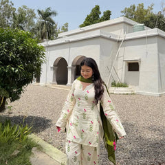 Heavy Pure Cameric Cotton Suit Set
