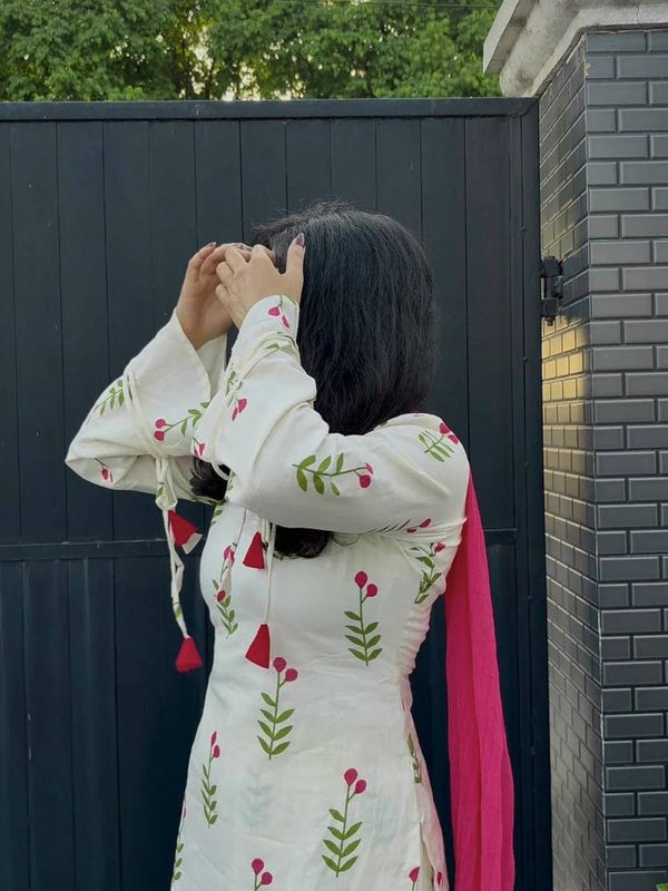 Heavy Pure Cameric Cotton Suit Set