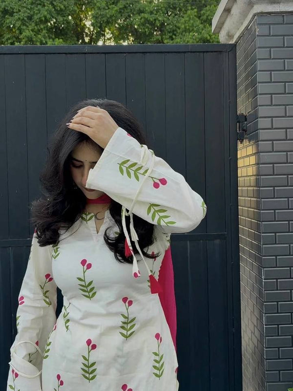 Heavy Pure Cameric Cotton Suit Set
