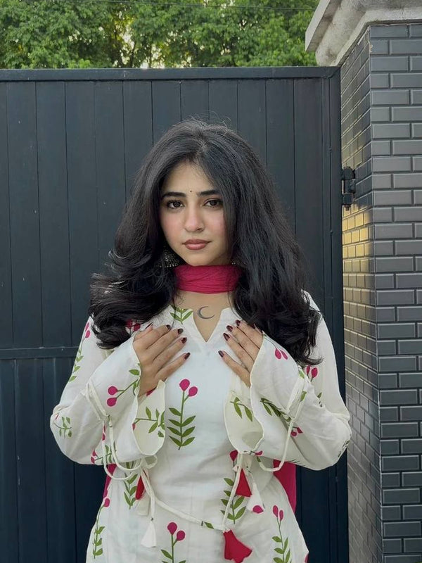 Heavy Pure Cameric Cotton Suit Set