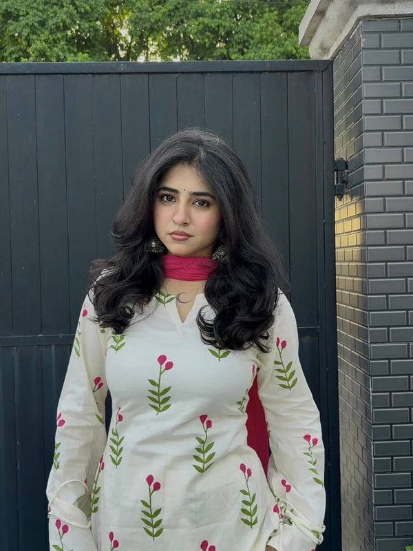 Heavy Pure Cameric Cotton Suit Set