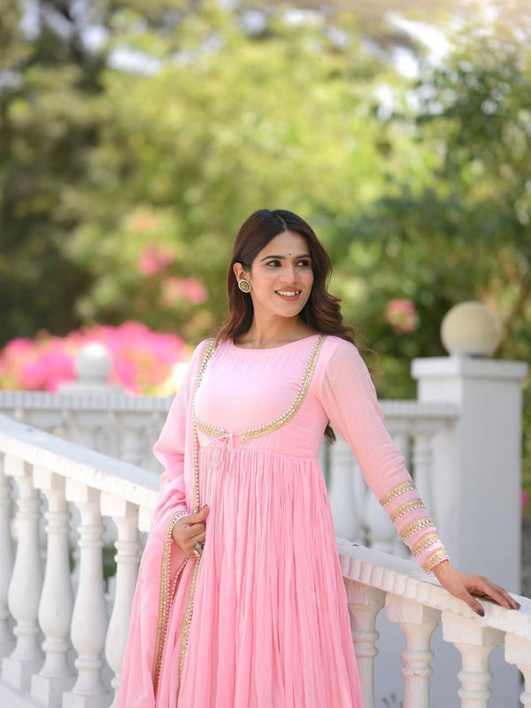Heavy NC Vichitra Silk Anarkali Suit