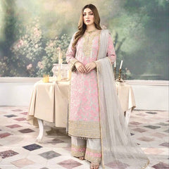 Heavy Faux Georgette Palazzo Suit Set