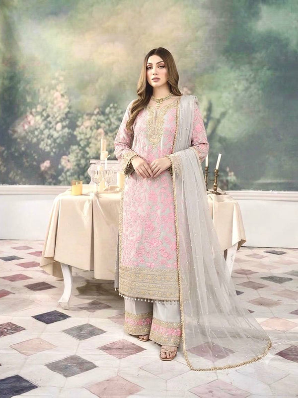 Heavy Faux Georgette Palazzo Suit Set
