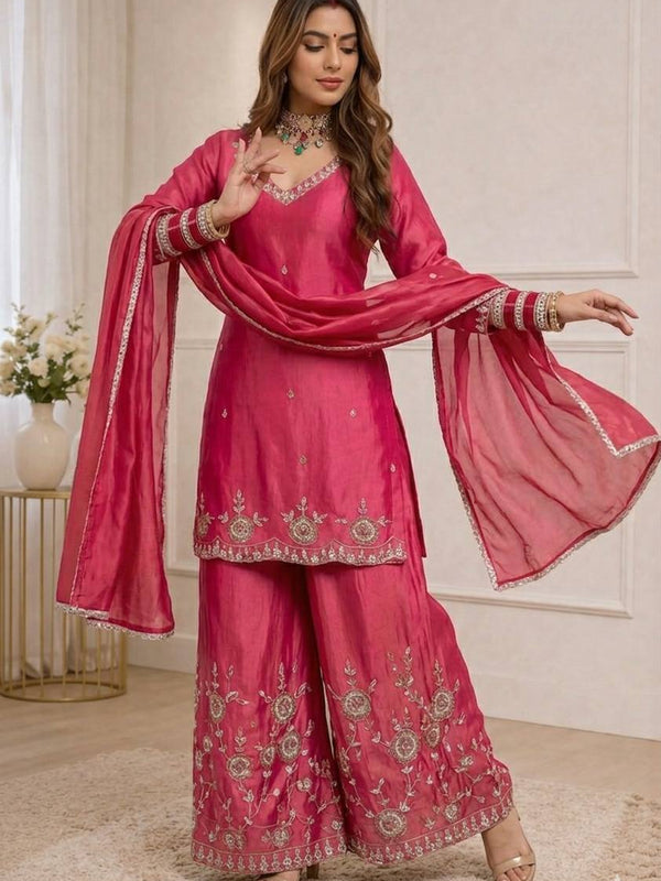 Top Palazzo And Dupatta