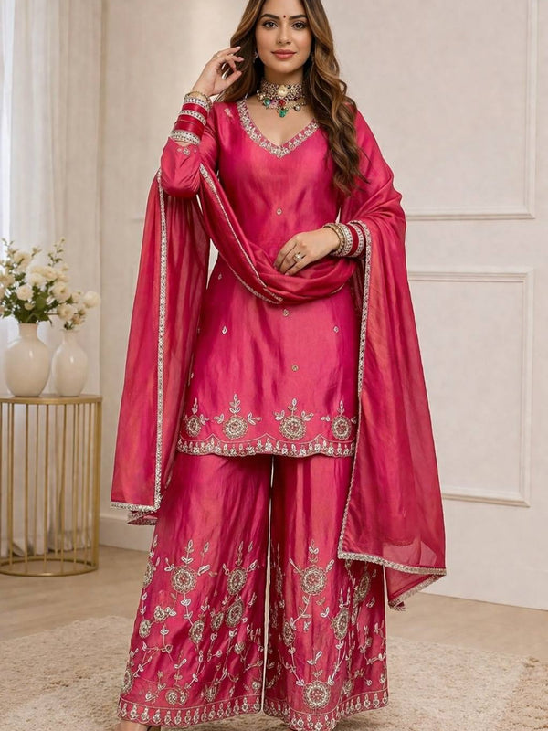 Top Palazzo And Dupatta
