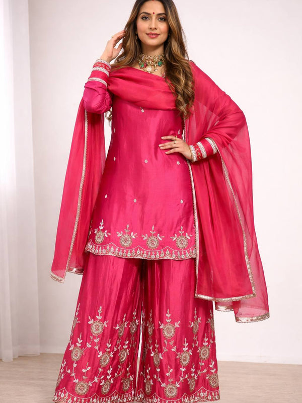 Top Palazzo And Dupatta