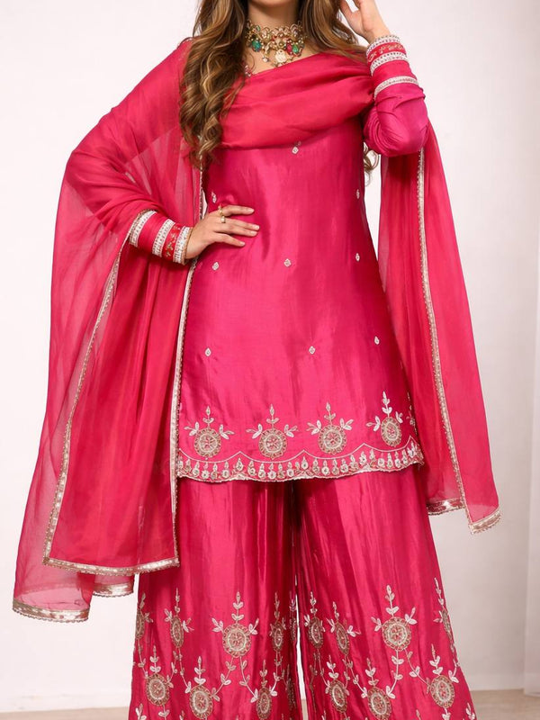Top Palazzo And Dupatta