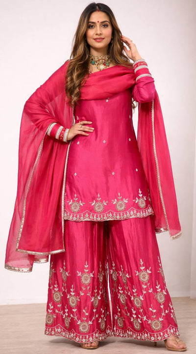 Top Palazzo And Dupatta