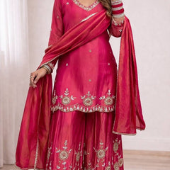 Top Palazzo And Dupatta