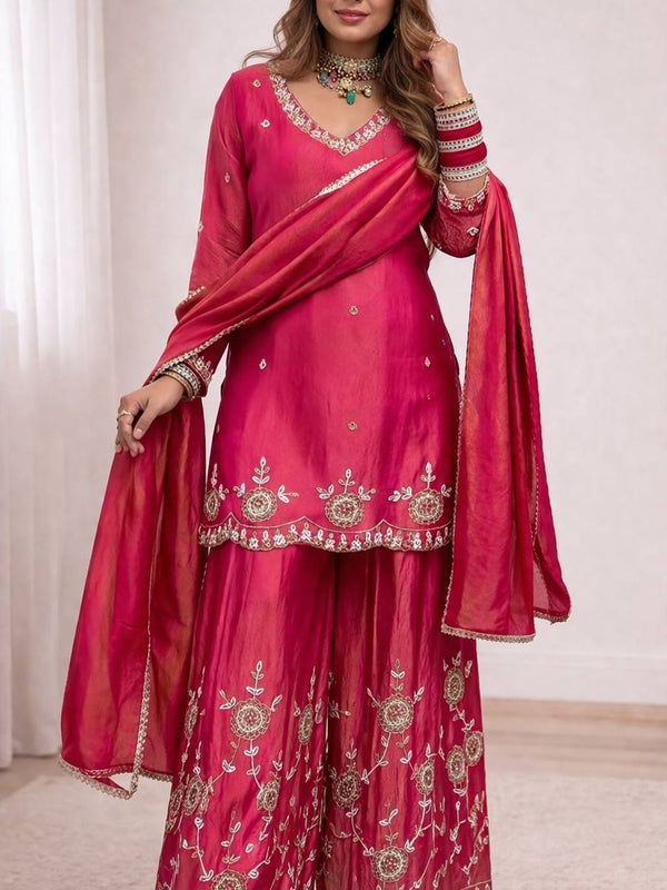 Top Palazzo And Dupatta