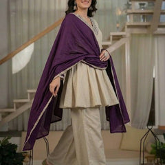 Designer Party Wear Look Top , Sharara Plazzo and Dupatta
