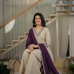 Designer Party Wear Look Top , Sharara Plazzo and Dupatta