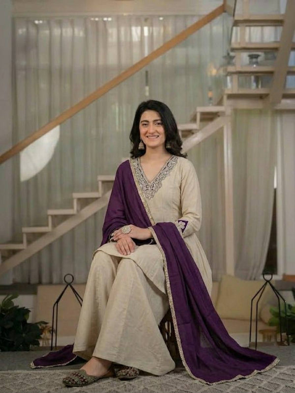 Designer Party Wear Look Top , Sharara Plazzo and Dupatta