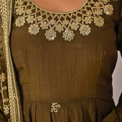 Heavy NC Vichitra Silk Anarkali Suit