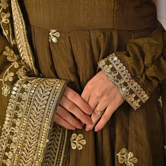 Heavy NC Vichitra Silk Anarkali Suit