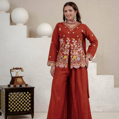 New Designer Party Wear Look Top , Sharara Plazzo and Dupatta, New Fancy Style