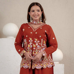 New Designer Party Wear Look Top , Sharara Plazzo and Dupatta, New Fancy Style