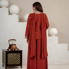 New Designer Party Wear Look Top , Sharara Plazzo and Dupatta, New Fancy Style