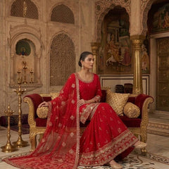 Designer Party Wear Look Top , Sharara Plazzo and Dupatta