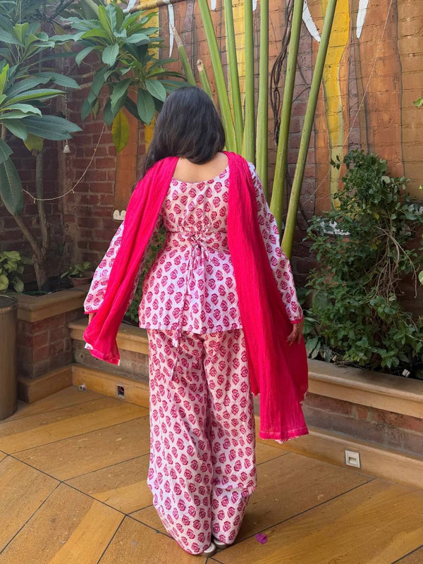 Heavy Pure Cameric Cotton Fully Fancy Sleeves With Latkan