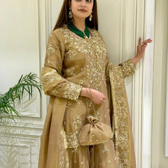 Pure NC Moss Silk Palazzo Suit Set