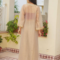 Pure Golden Tissue Salsa Kurta Set
