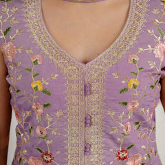 Heavy Roman Silk Sharara Palazzo Suit Set