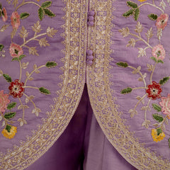 Heavy Roman Silk Sharara Palazzo Suit Set