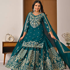 Heavy Chinnon Silk Top Lehenga