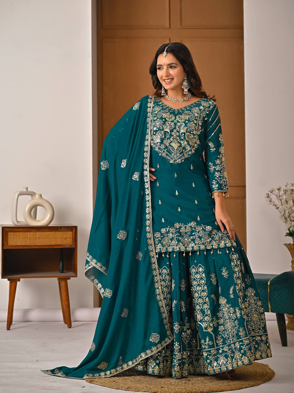 Heavy Chinnon Silk Top Lehenga