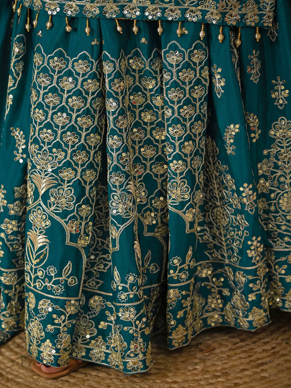 Heavy Chinnon Silk Top Lehenga
