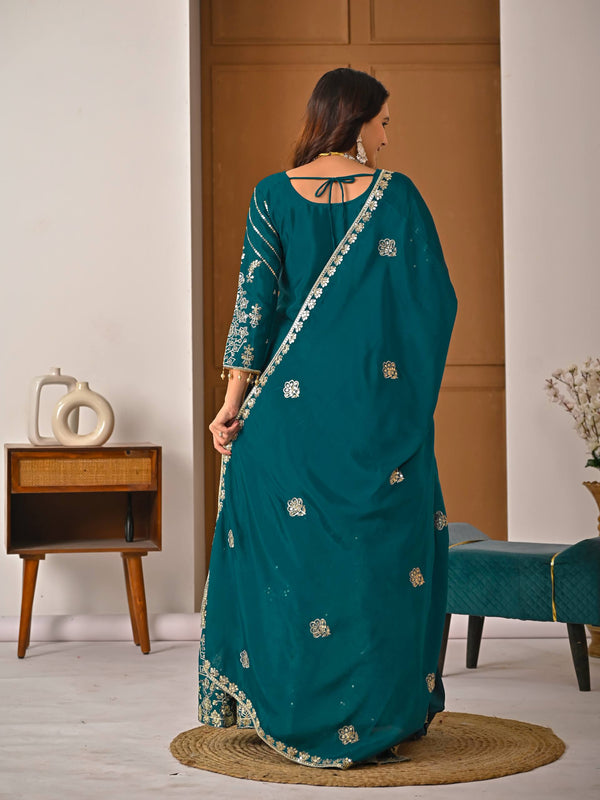 Heavy Chinnon Silk Top Lehenga