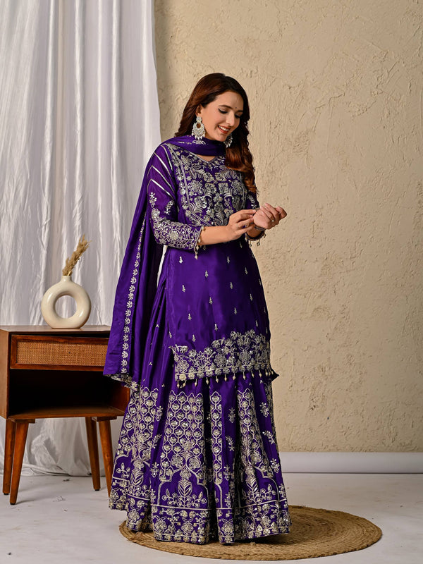 Heavy Chinnon Silk Top Lehenga