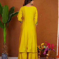 Anarkali Kurti Palazzo Dupatta Set