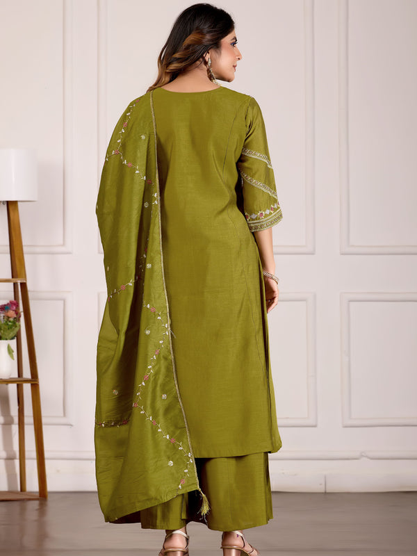 Anarkali Kurti Palazzo Dupatta Set