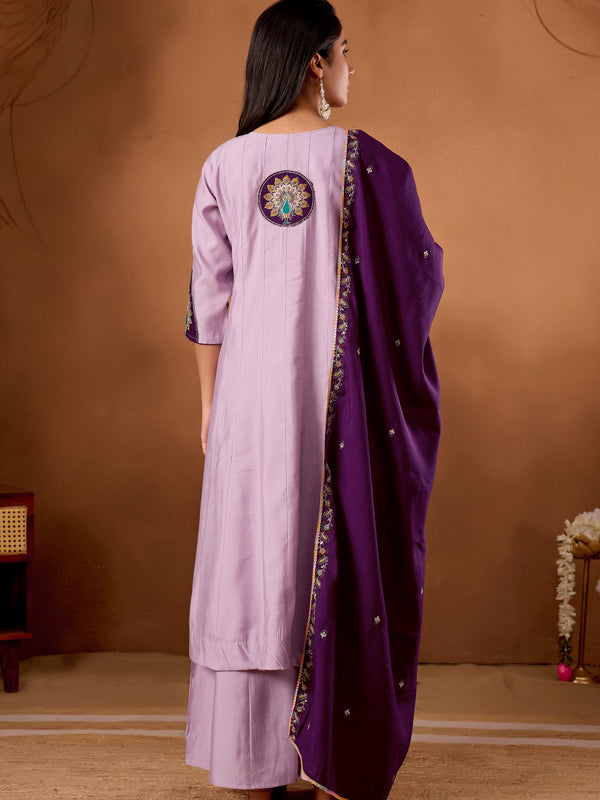 Anarkali Kurti  Palazzo Dupatta Set