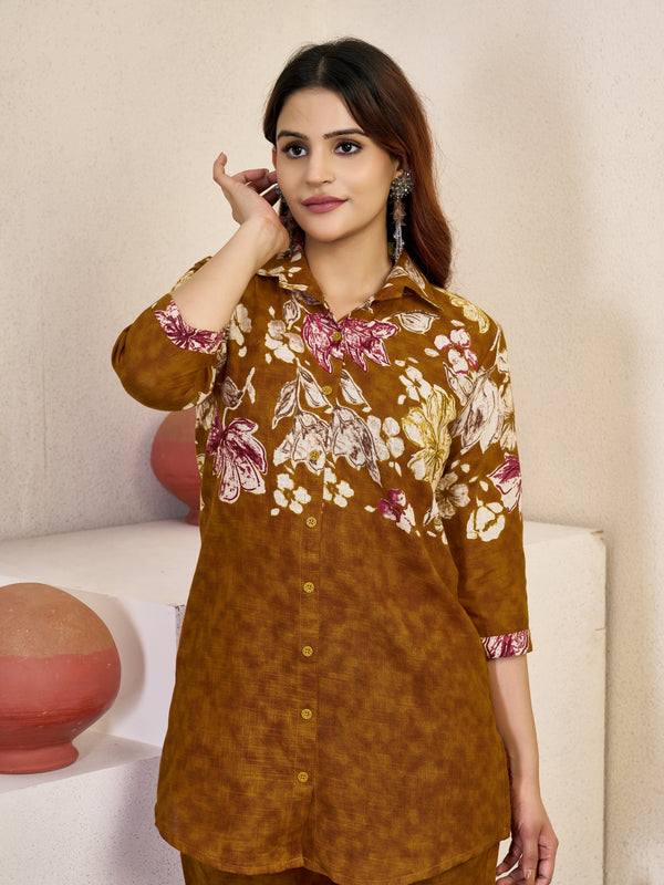 Printed Cotton Co-ord Set
