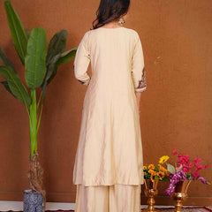 Anarkali Kurti Palazzo Dupatta Set