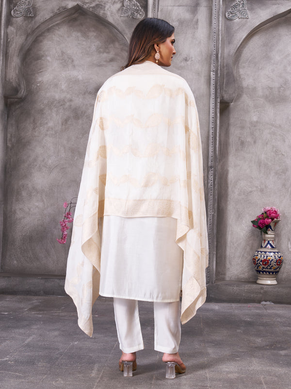 Elegant Straight Kurti Pant Dupatta Set