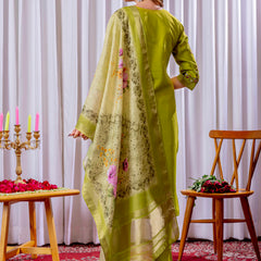 Elegant Straight Kurti Pant Dupatta Set