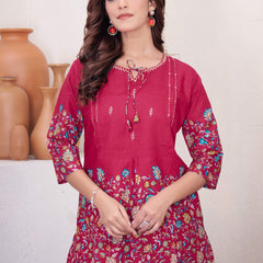 Printed Cotton Co-ord Set